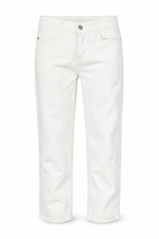 Crew Clothing Womens White 100% Cotton Straight Jeans Size 12 L27 in Regular Zip
