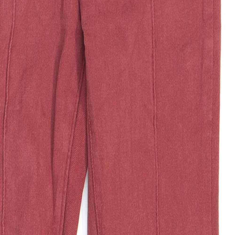 Denim Storage Womens Red Cotton Jegging Jeans Size 8 L27 in Regular Zip