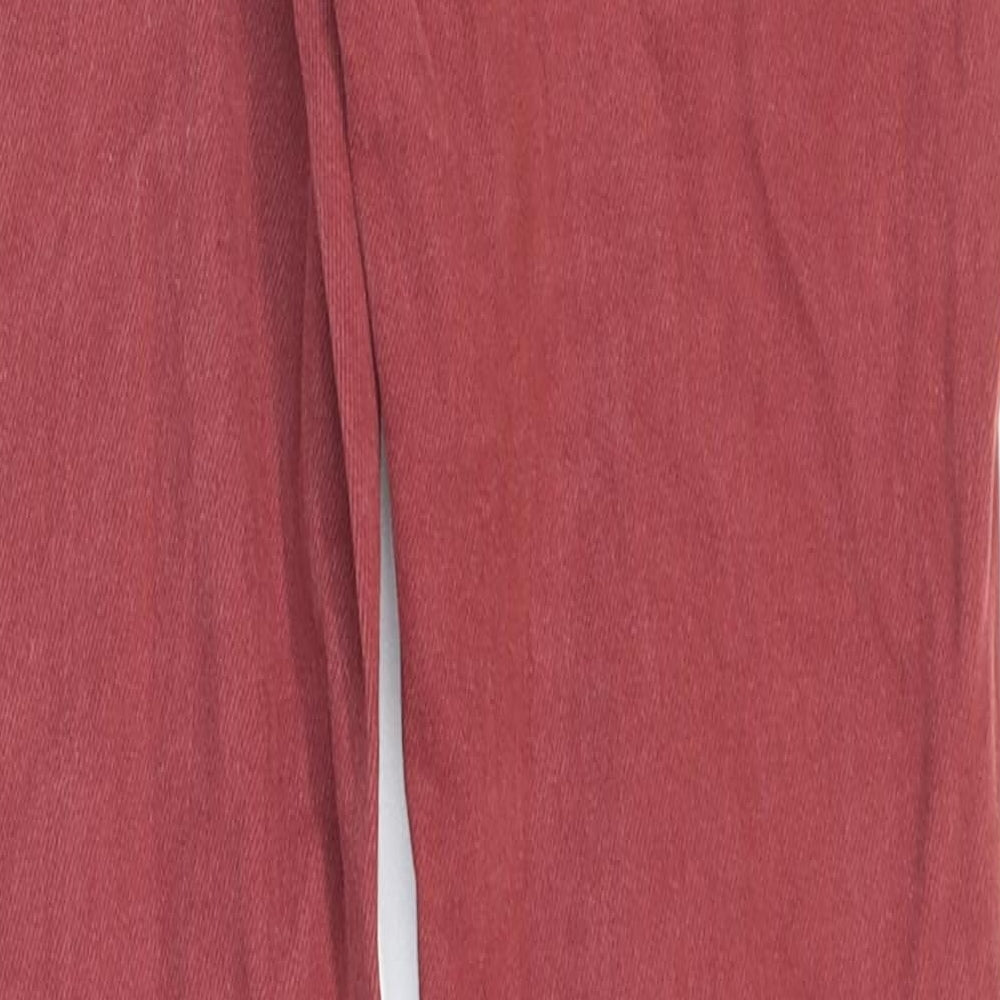 Denim Storage Womens Red Cotton Jegging Jeans Size 8 L27 in Regular Zip