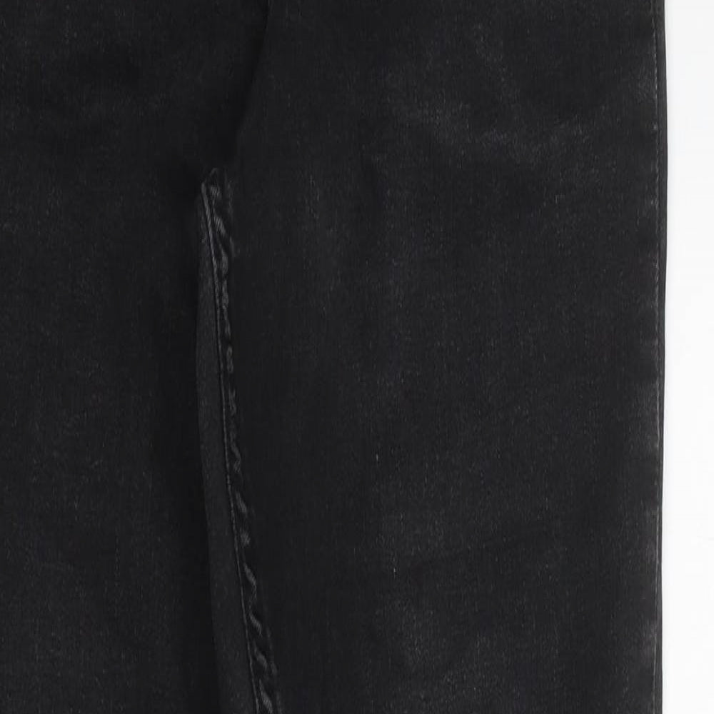 Preworn Mens Black Cotton Skinny Jeans Size 30 in L32 in Regular Zip
