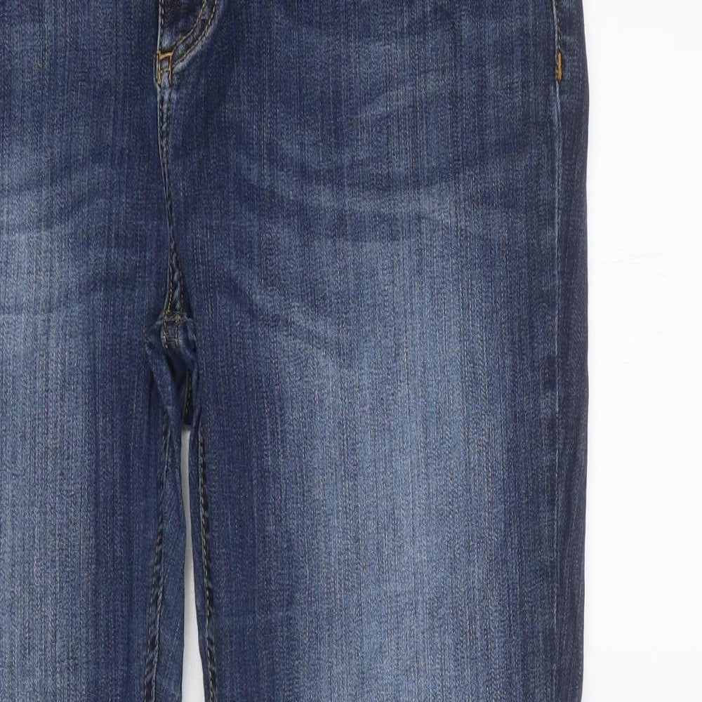 Preworn Womens Blue 100% Cotton Tapered Jeans Size 36 in L33 in Regular Zip