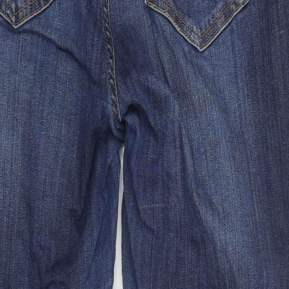 Preworn Womens Blue 100% Cotton Tapered Jeans Size 36 in L33 in Regular Zip
