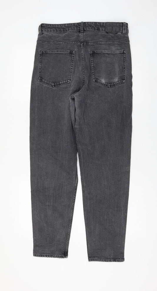 Lash Womens Grey Cotton Mom Jeans Size 30 in L30 in Regular Zip
