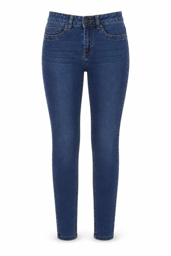 Noisy may Womens Blue Cotton Skinny Jeans Size 27 in L28 in Regular Button