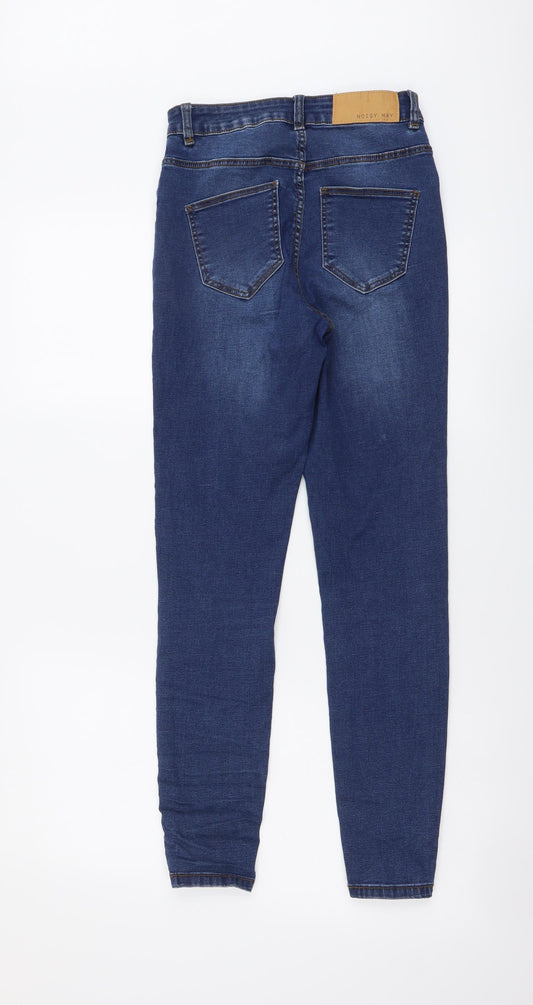 Noisy may Womens Blue Cotton Skinny Jeans Size 27 in L28 in Regular Button