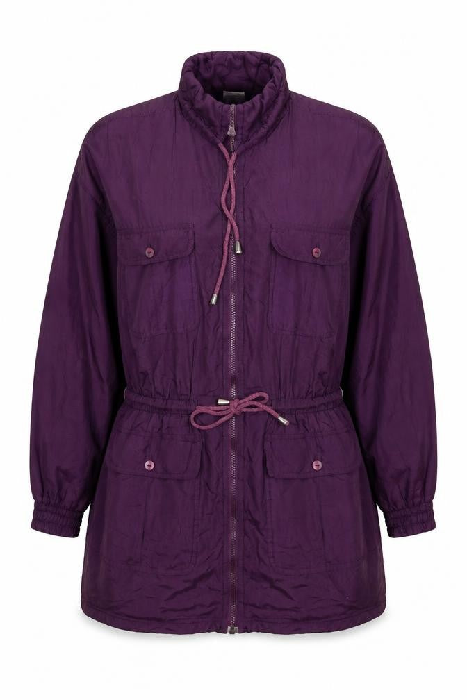 Partners Womens Purple Rain Coat Coat Size M Zip