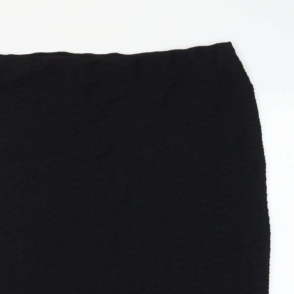 PREW Womens Black Polyester Straight & Pencil Skirt Size 38 in