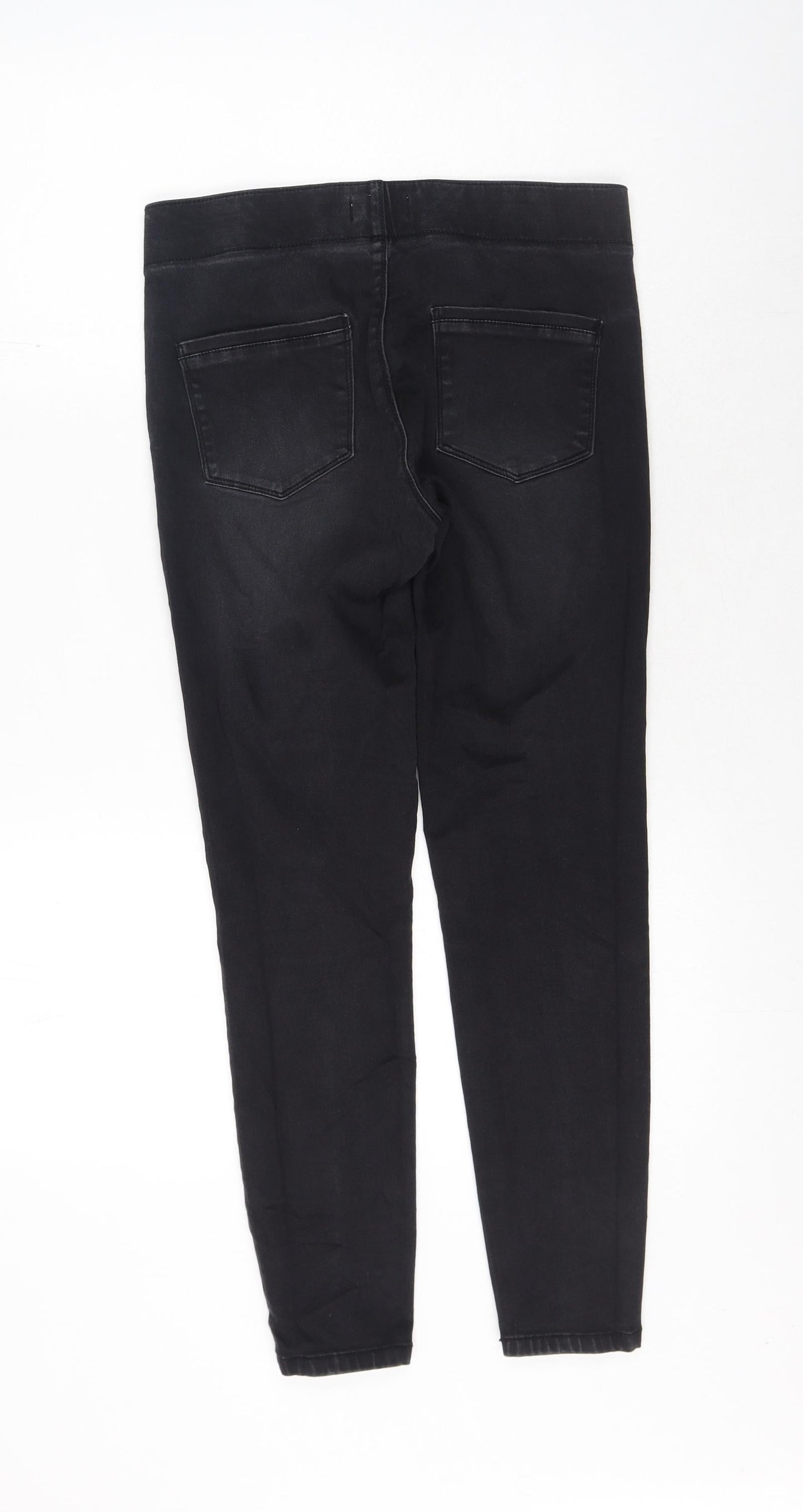 Papaya Womens Black Cotton Jegging Jeans Size 8 L27 in Regular