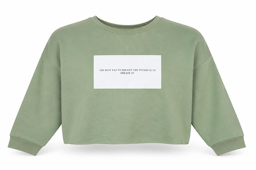 Primark Womens Green Polyester Pullover Sweatshirt Size 12 Pullover - Future