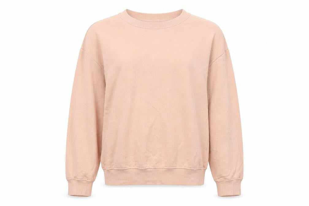 H&M Womens Pink Round Neck Cotton Pullover Jumper Size M