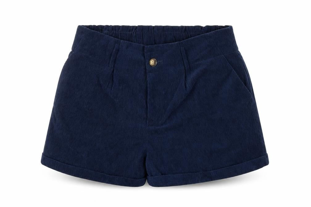 SheIn Womens Blue Polyester Paperbag Shorts Size XL Regular Button