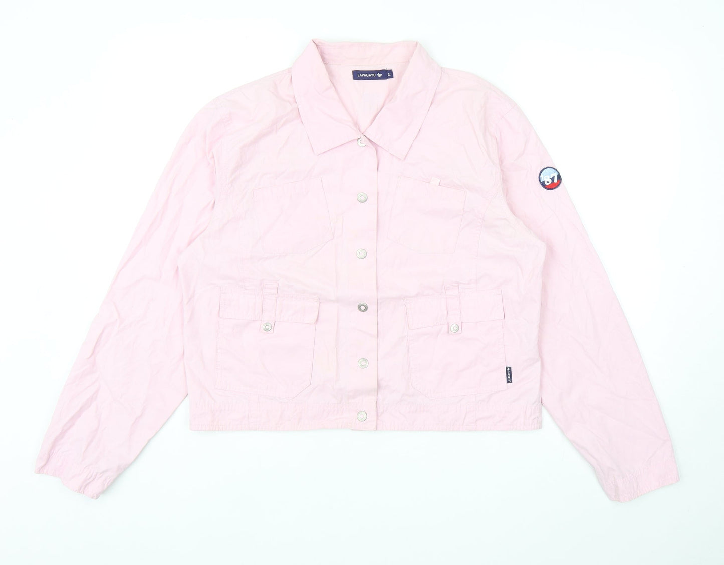 Lapagayo Womens Pink Jacket Size 14 Snap