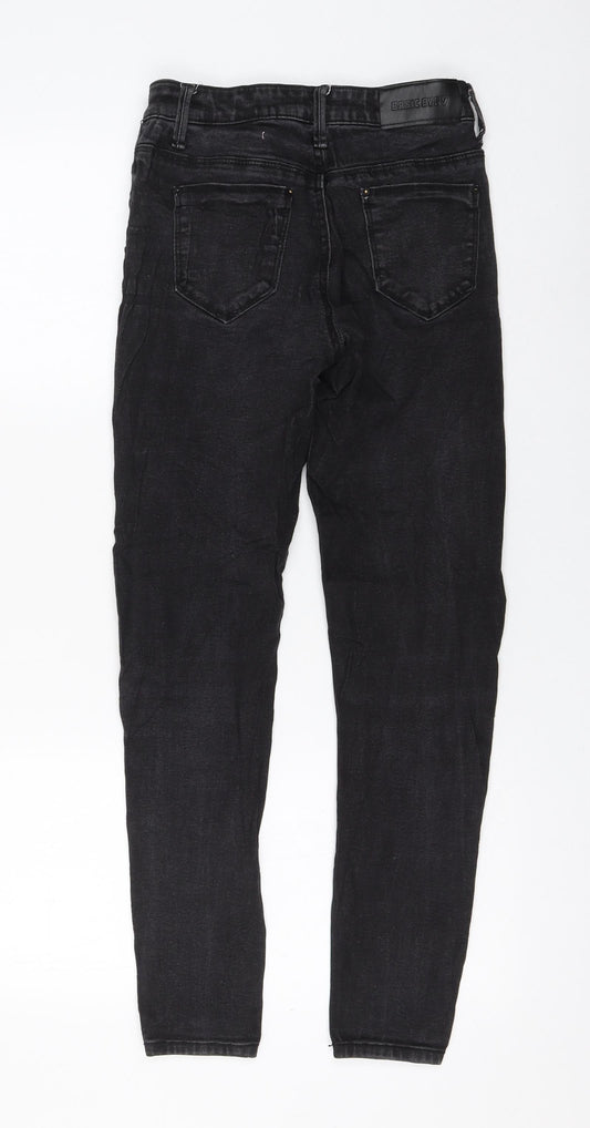 Basic Eve Womens Black Cotton Skinny Jeans Size 26 in L27 in Regular Zip