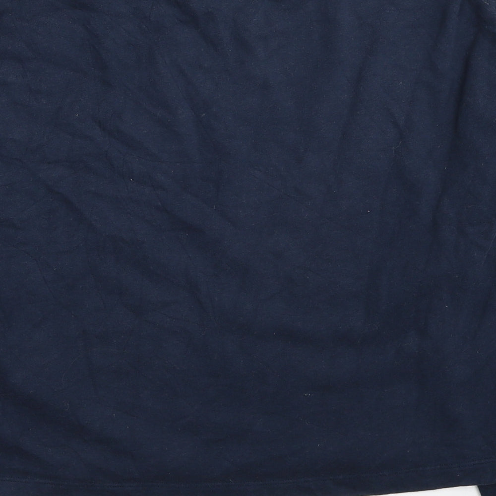 Jack Wills Womens Blue Cotton Pullover Sweatshirt Size 12 Pullover - Cropped
