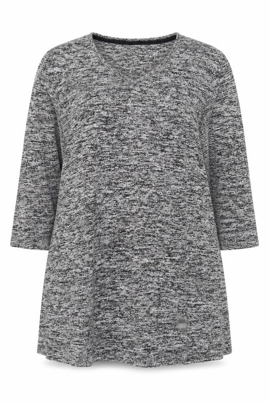 Preworn Womens Grey Viscose Pullover Sweatshirt Size 18 Pullover