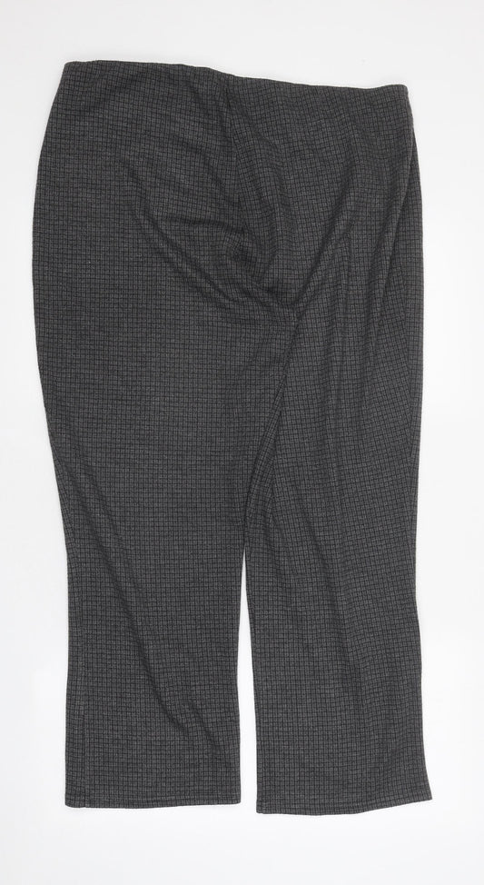 Preworn Womens Grey Polyester Trousers Size 18 L25 in Regular