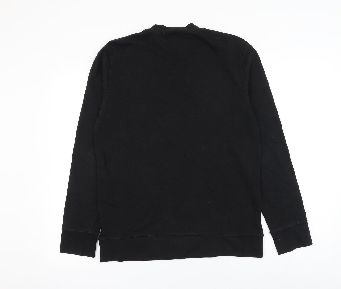 H&M Mens Black Cotton Pullover Sweatshirt Size S