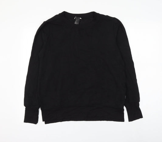 MONDETTA Womens Black Modal Pullover Sweatshirt Size S Pullover