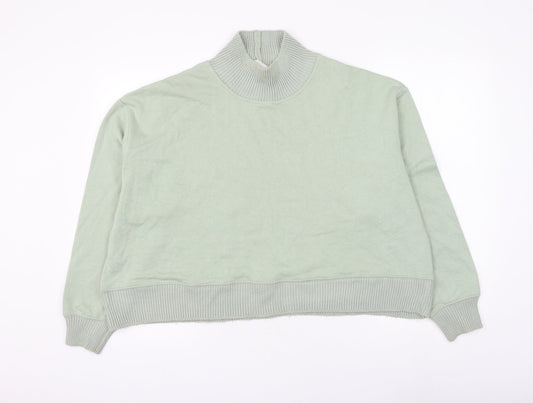 Primark Womens Green Cotton Pullover Sweatshirt Size 14 Pullover - Size 14-16