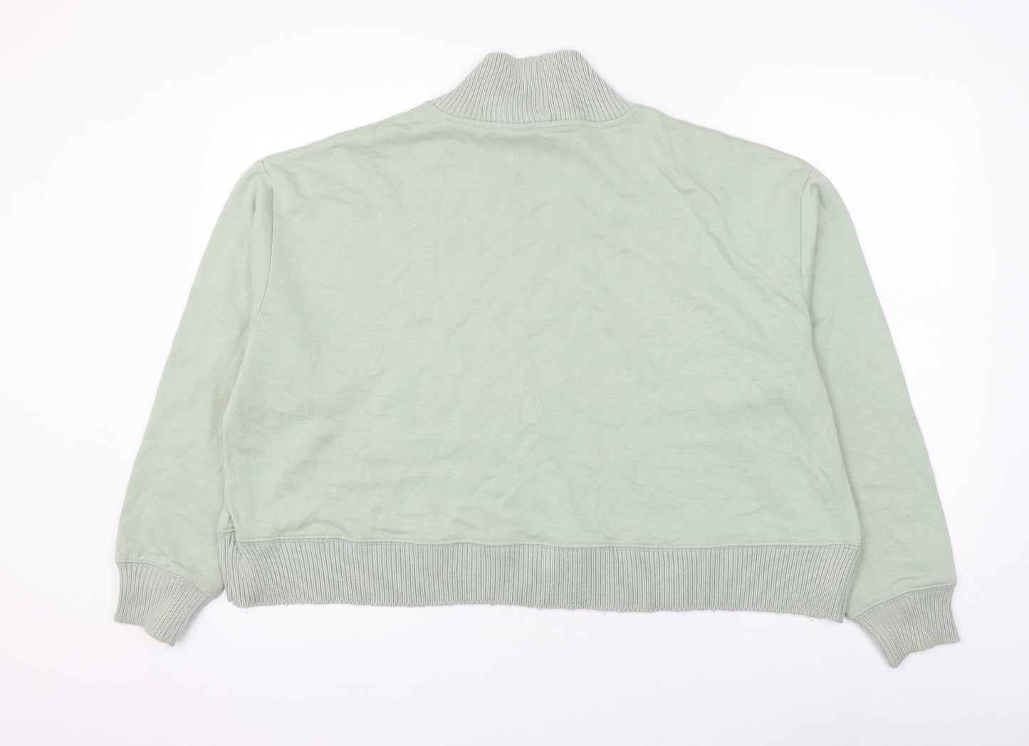 Primark Womens Green Cotton Pullover Sweatshirt Size 14 Pullover - Size 14-16