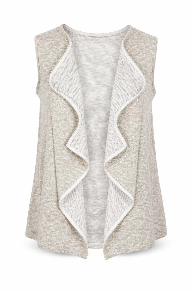 Dorothy Perkins Womens Gold V-Neck Viscose Cardigan Jumper Size S - Asymmetric