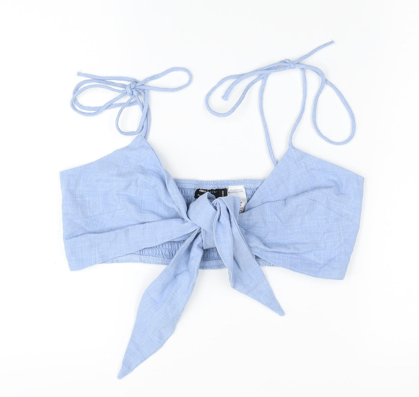ASOS Womens Blue Cotton Camisole Tank Size 6 Sweetheart - Bralette