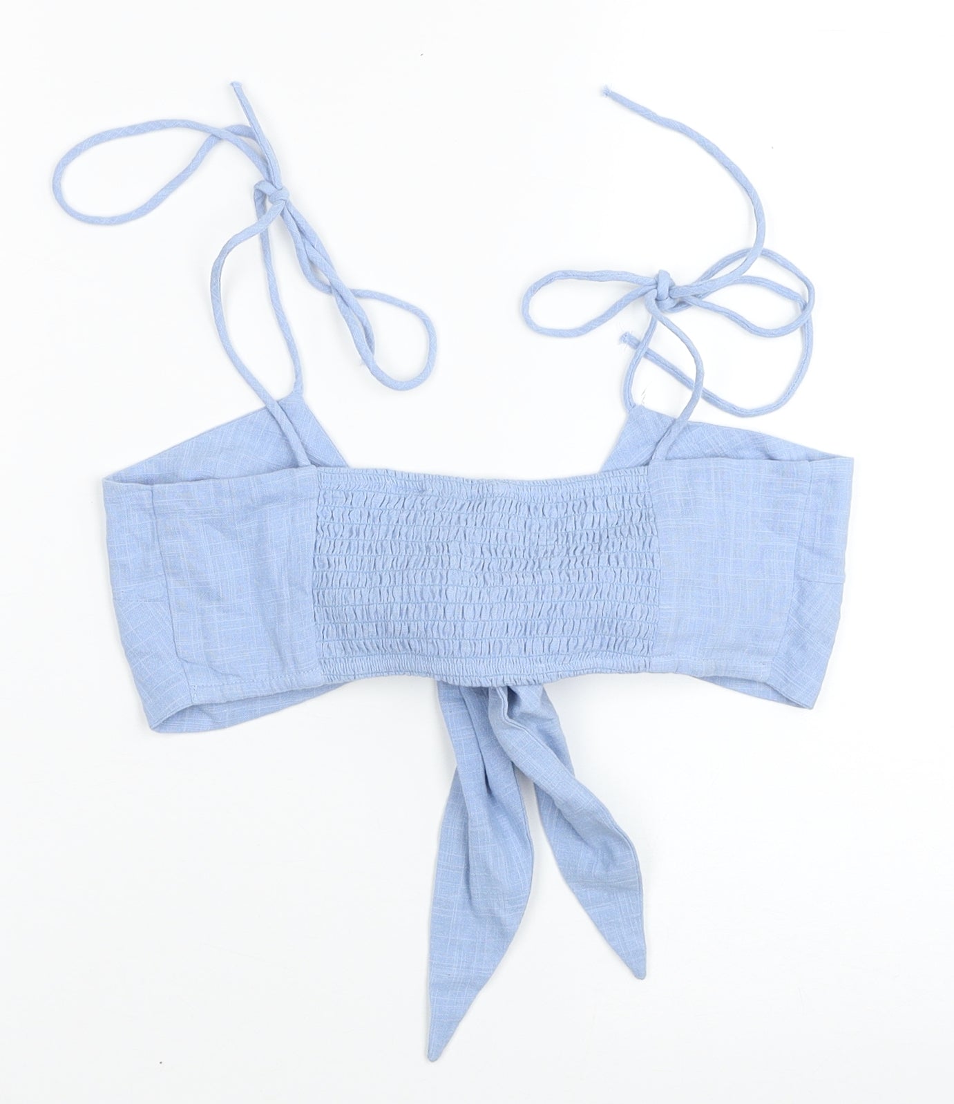 ASOS Womens Blue Cotton Camisole Tank Size 6 Sweetheart - Bralette