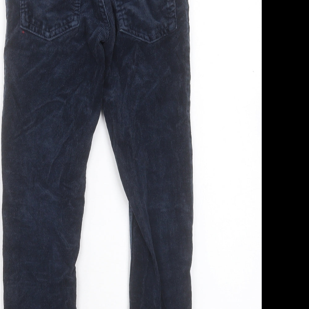 NEXT Boys Blue Cotton Capri Trousers Size 9 Months Regular Button