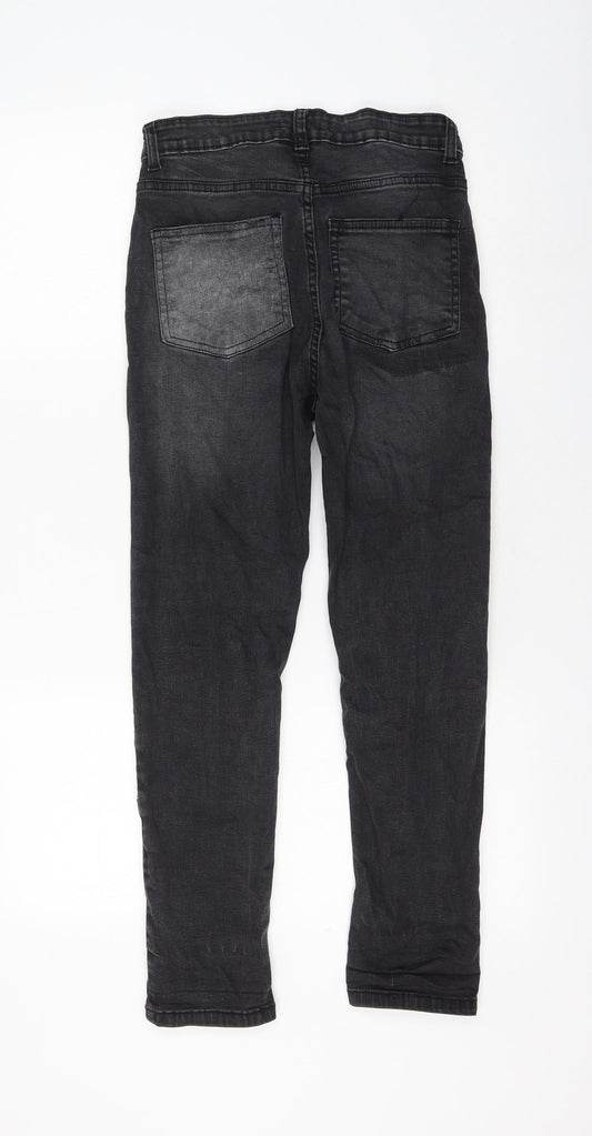 Urban Bliss Womens Black Cotton Skinny Jeans Size 8 L25 in Regular Zip
