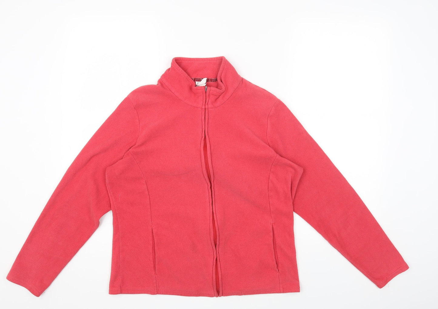 Marks and Spencer Womens Red Jacket Size 16 Zip