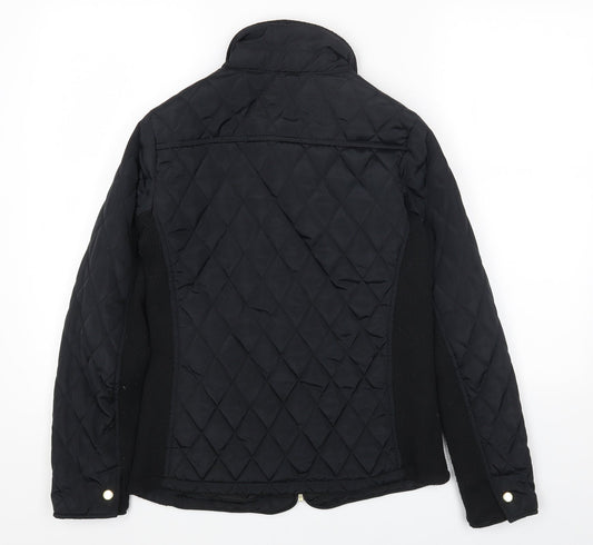 Avenue Womens Black Jacket Size 10 Zip