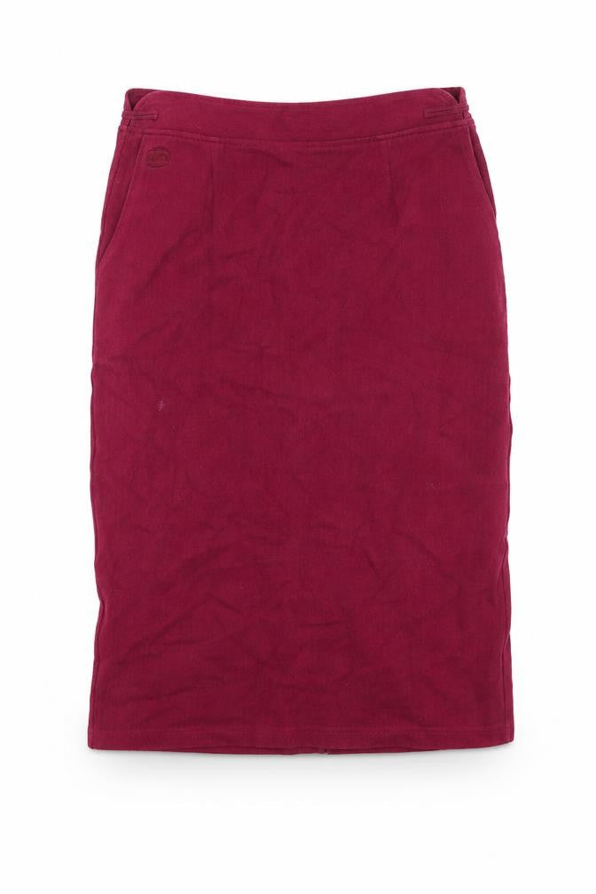 Carth Womens Purple Cotton Straight & Pencil Skirt Size 32 in Zip