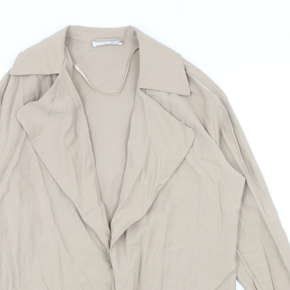 Primark Womens Beige Overcoat Coat Size 8