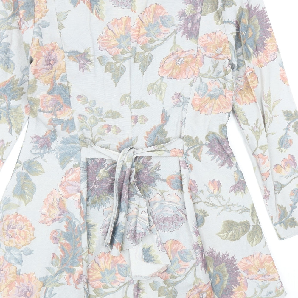 Classic Woman Womens Multicoloured Floral Jacket Blazer Size 10 Button