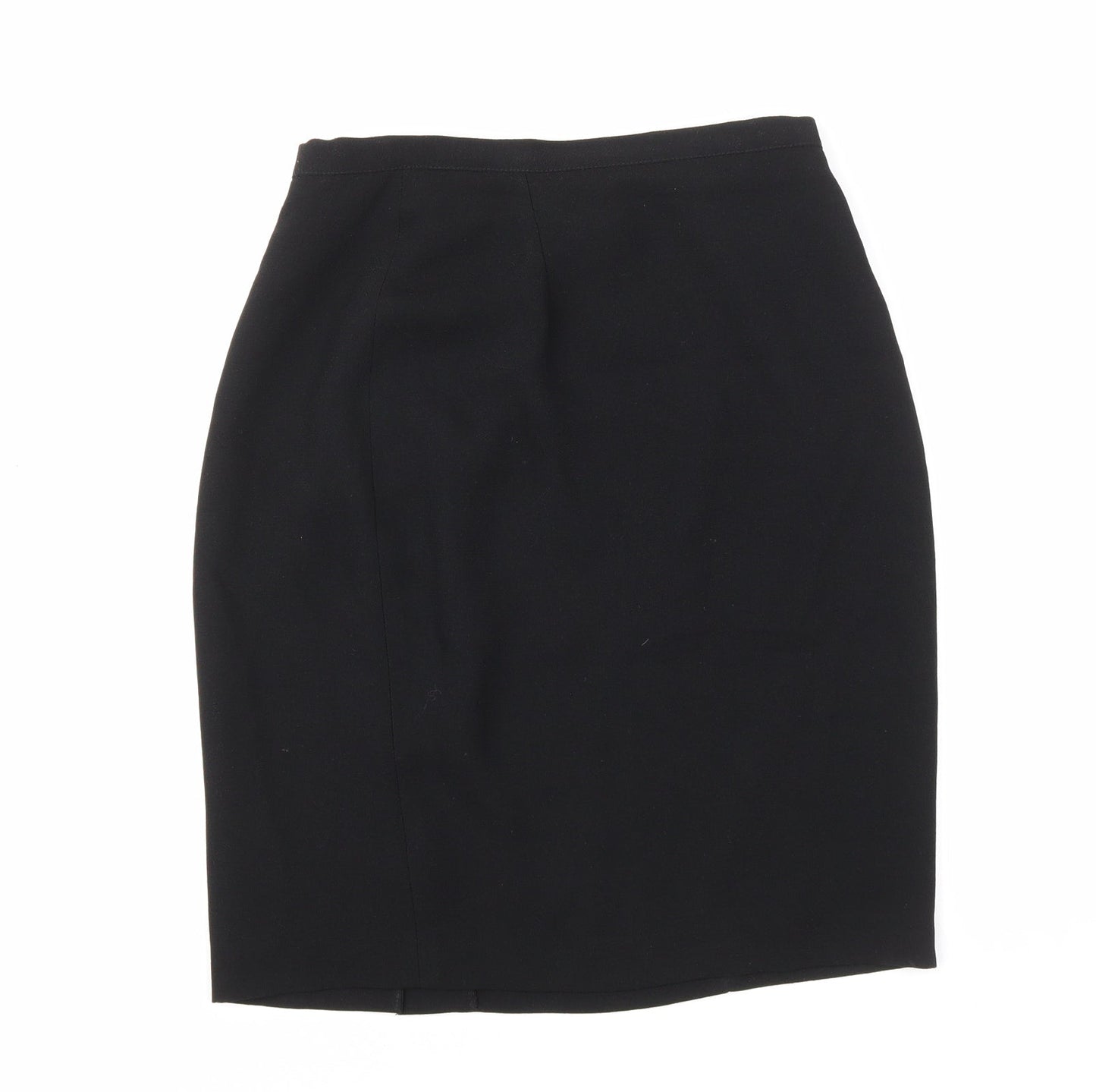Classics collection Womens Black Polyester Straight & Pencil Skirt Size 10 Zip