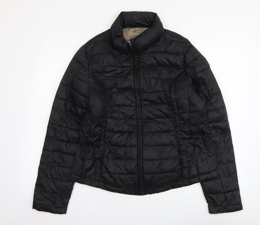 Lettie Lovers Womens Black Jacket Size M Zip