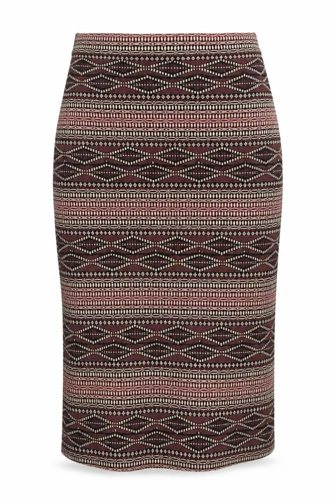 Dorothy Perkins Womens Multicoloured Geometric Viscose A-Line Skirt Size 8