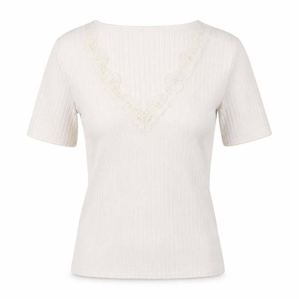 Boohoo Womens White Polyester Basic Polo Size 8 V-Neck