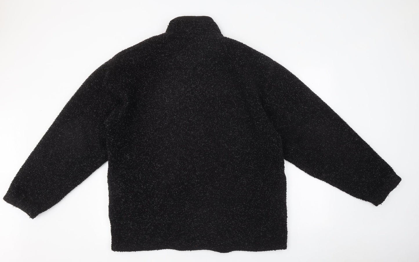 Angelo Litrico Womens Black Polyester Pullover Sweatshirt Size M Zip