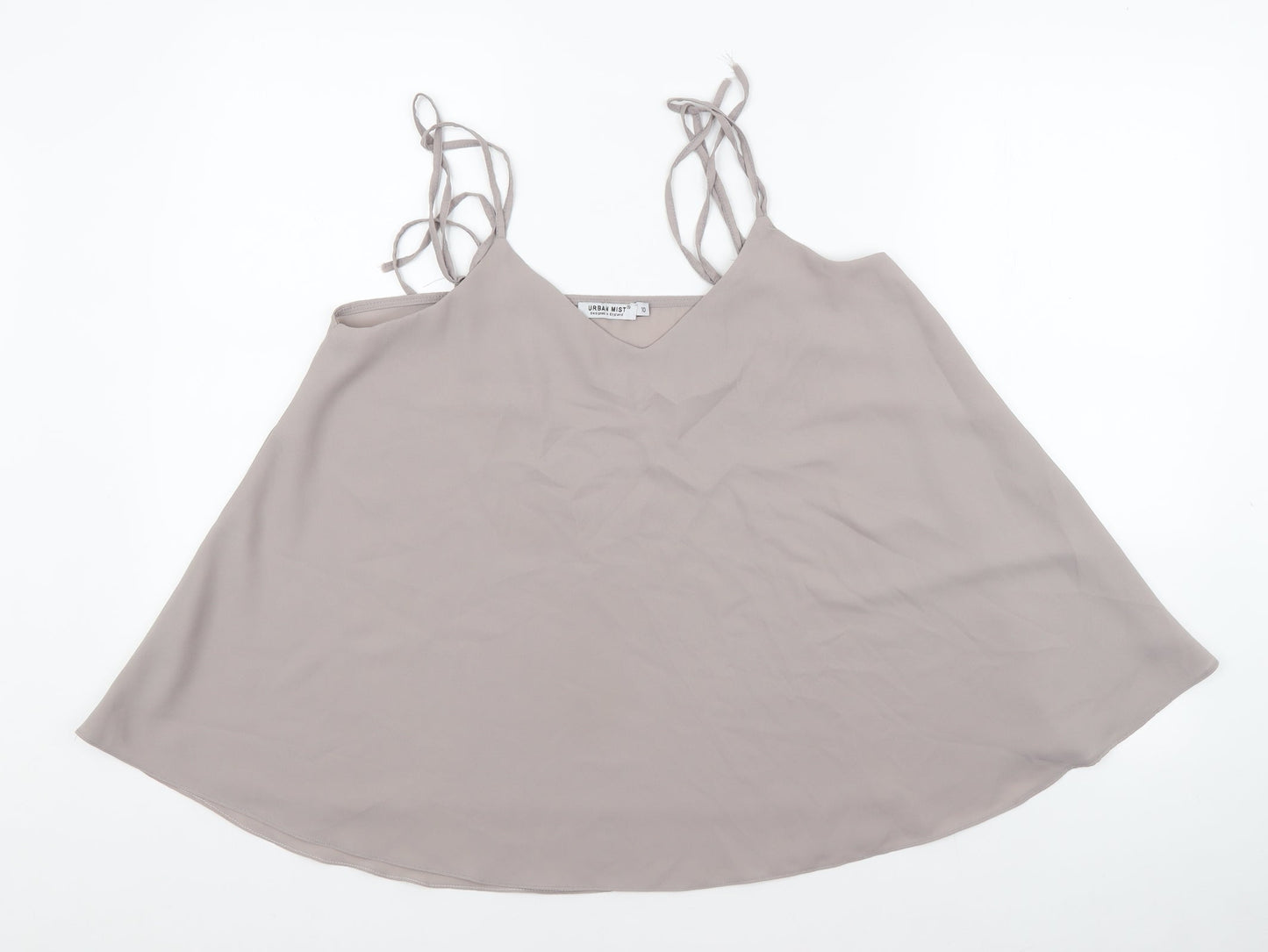 Urban Mist Womens Grey Viscose Camisole Tank Size 10 V-Neck