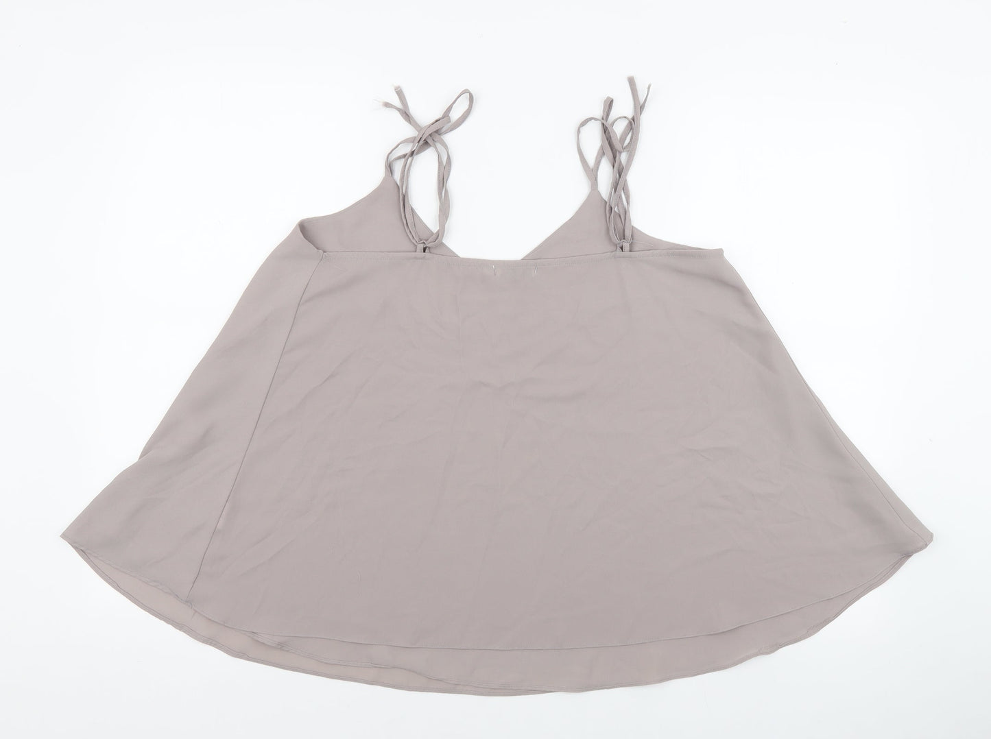Urban Mist Womens Grey Viscose Camisole Tank Size 10 V-Neck
