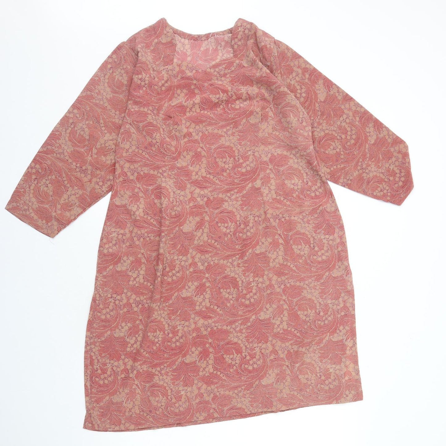 Koshibo Super Womens Multicoloured Geometric Polyethylene A-Line Size L Square Neck Pullover