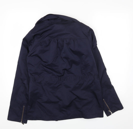 Ted Baker Womens Blue Jacket Coat Size 2 Zip