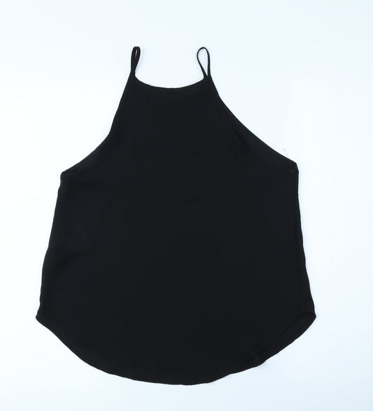 Abercombie&Fitch Womens Black Polyester Camisole Tank Size S Round Neck