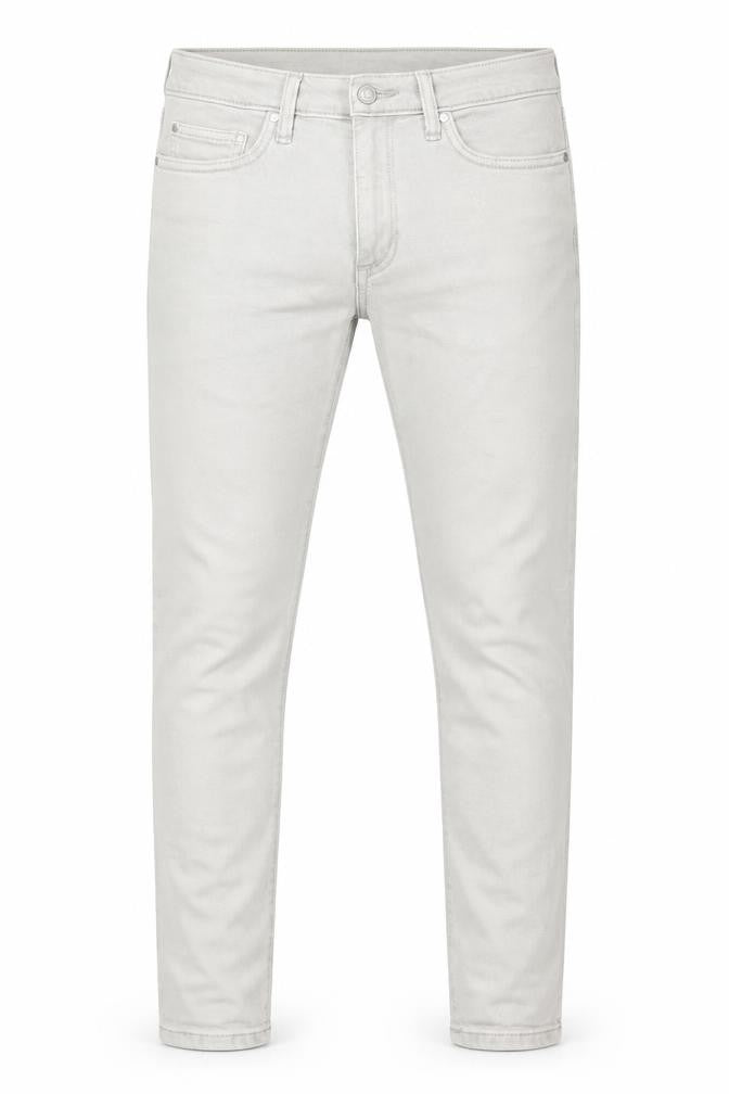 Marks and Spencer Mens Grey Lyocell Skinny Jeans Size 30 in L33 in Regular Zip