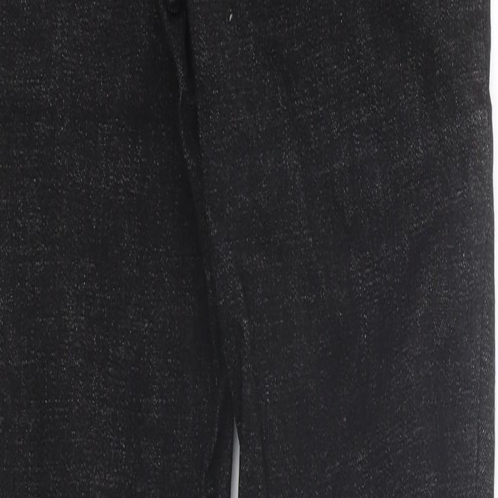 Preworn Womens Black 100% Cotton Skinny Jeans Size 26 in L28 in Regular Zip