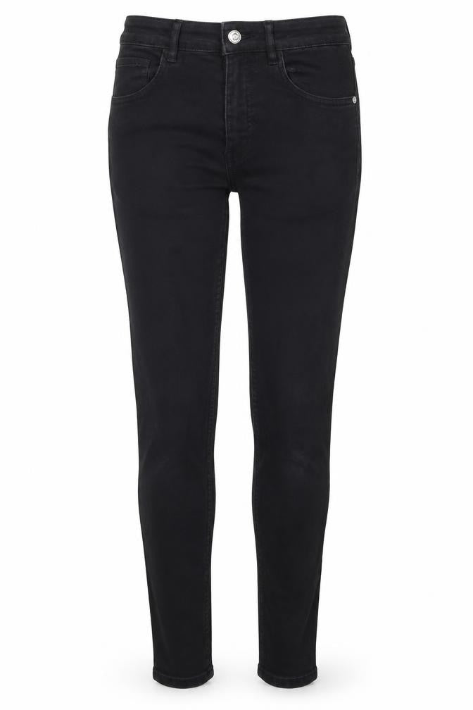 Zara Womens Black 100% Cotton Skinny Jeans Size 8 L25 in Regular Zip
