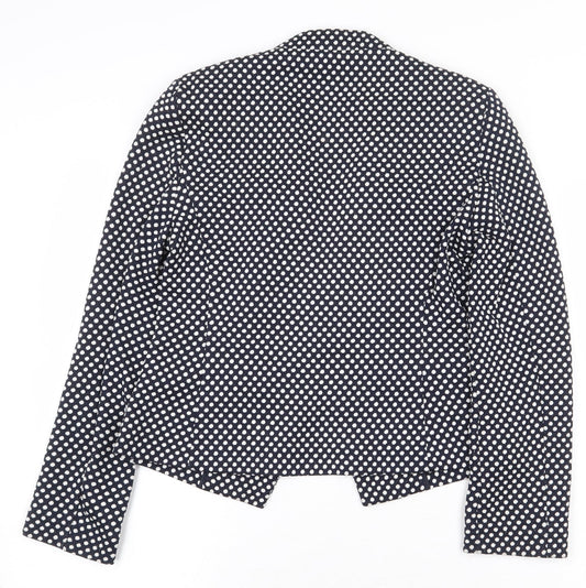 Marks and Spencer Womens Blue Polka Dot Jacket Blazer Size 10