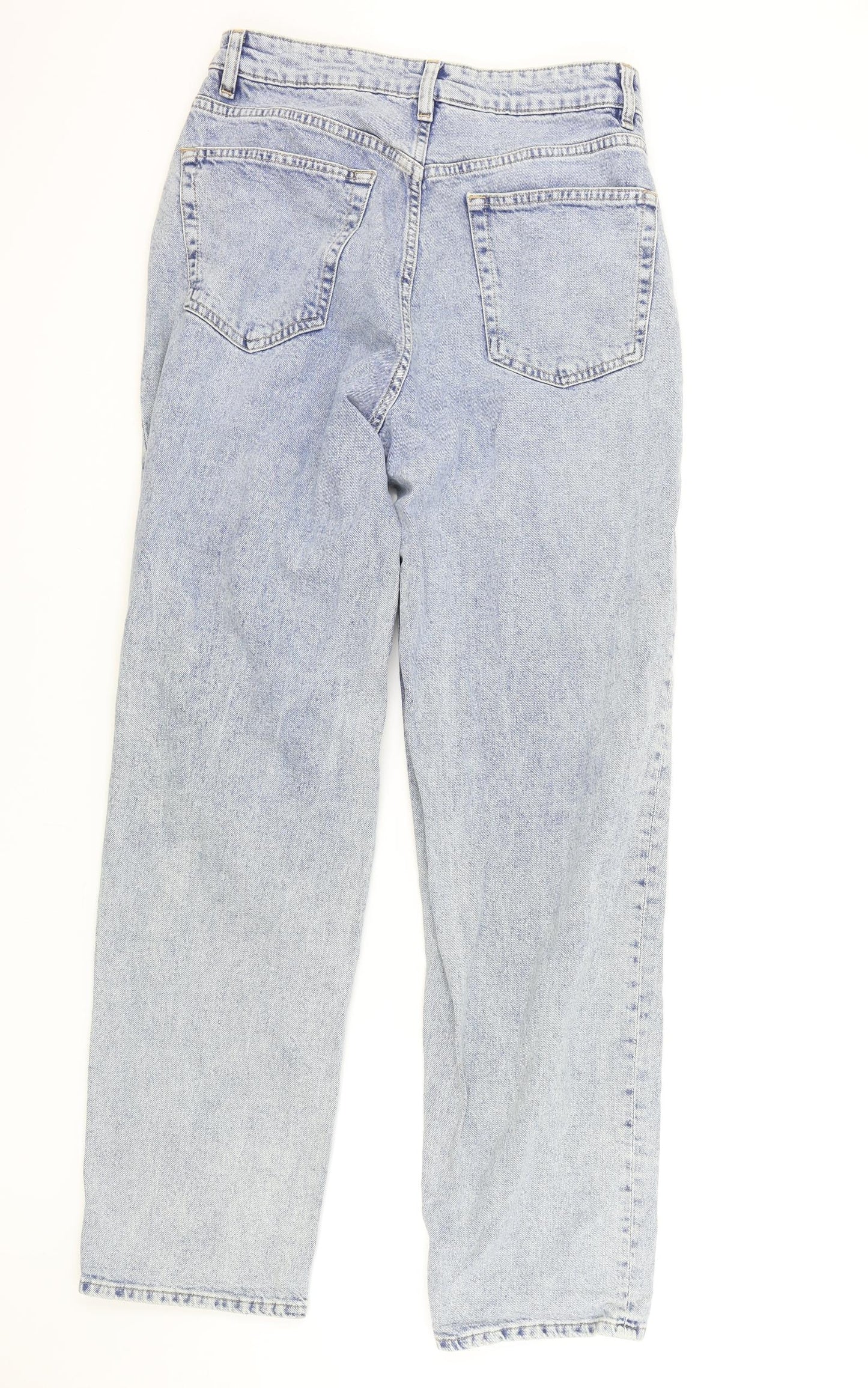 H&M Mens Blue Cotton Straight Jeans Size 29 in L30 in Regular Button