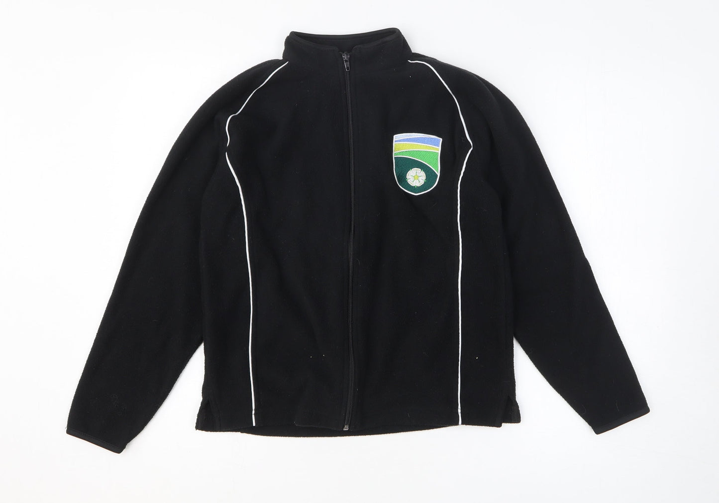 Preworn Mens Black Polyester Full Zip Sweatshirt Size XS